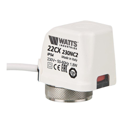Watts Industries 22CX Series manual