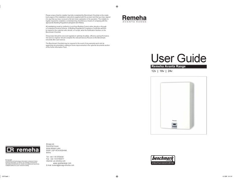 REMEHA Avanta 18v User manual