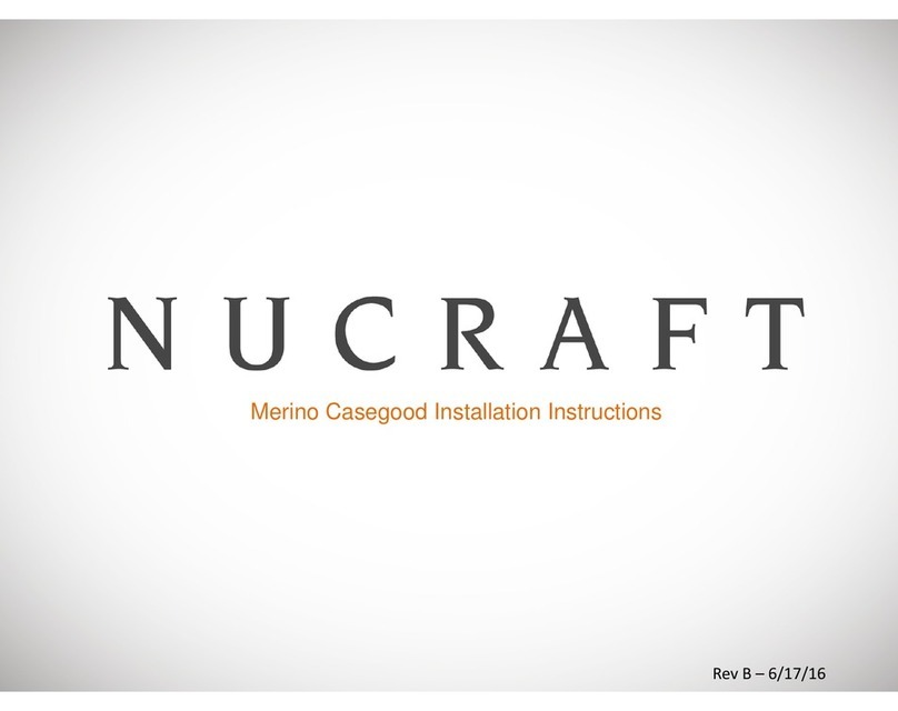 Nucraft Merino Casegood User manual Nucraft Merino Casegood User manual