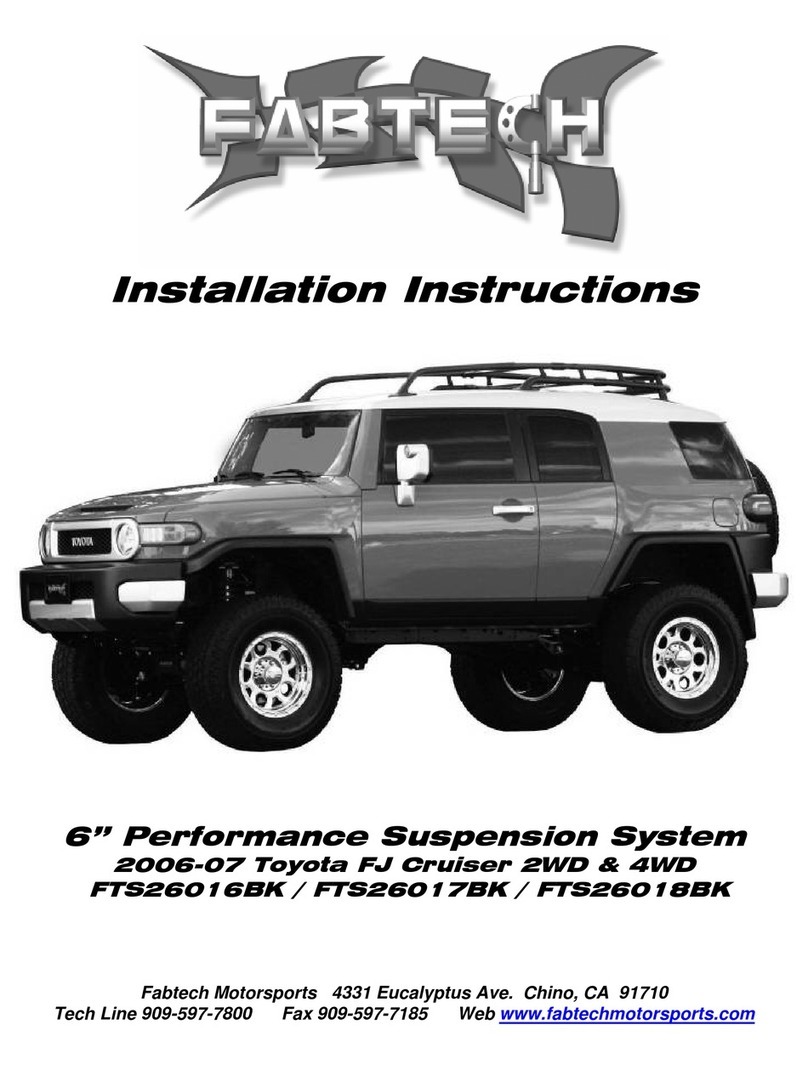 Fabtech FTS26016BK installation instructions