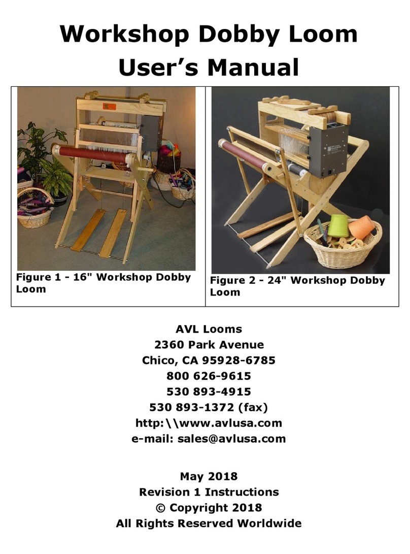 AVL 16 inch Workshop Dobby Loom user manual