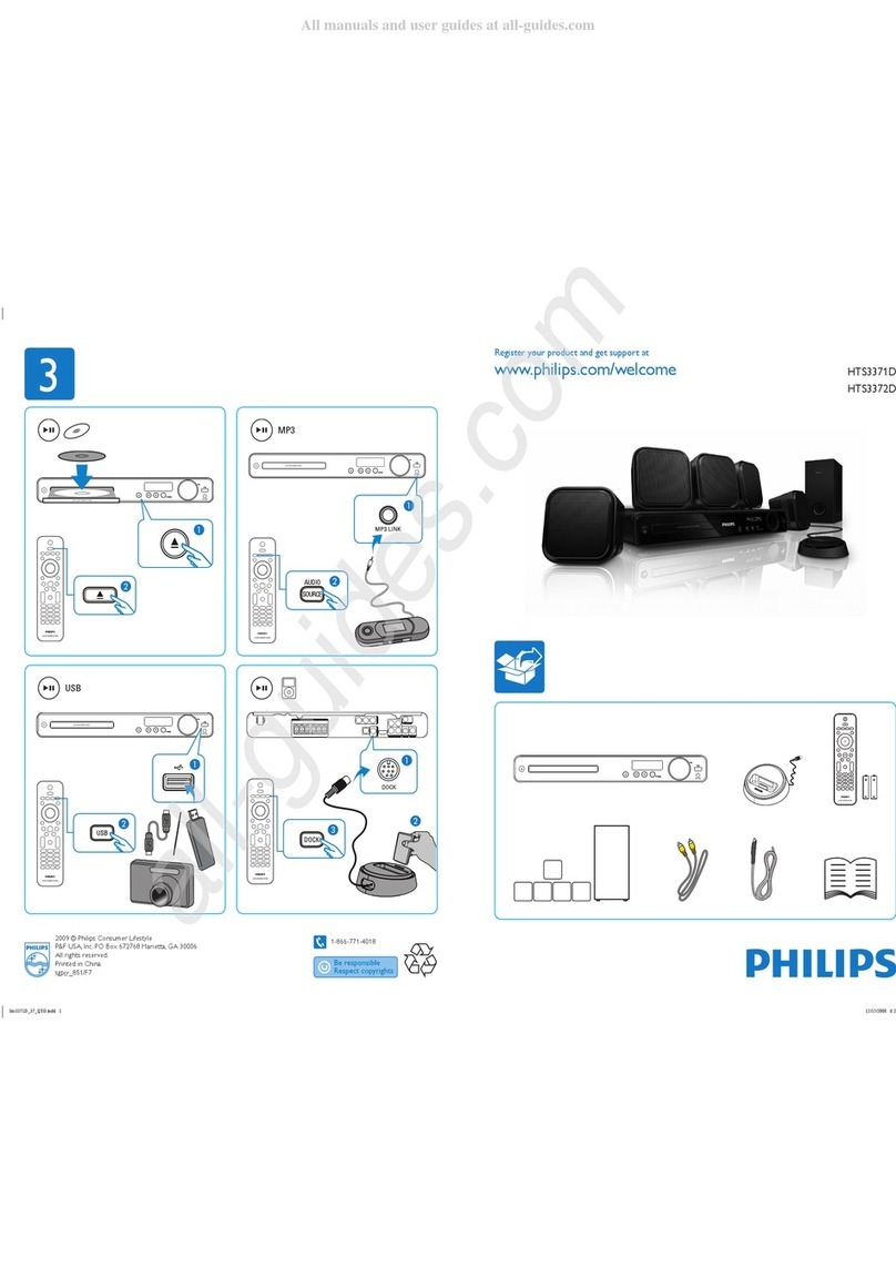 Philips HTS3371D Instruction manual