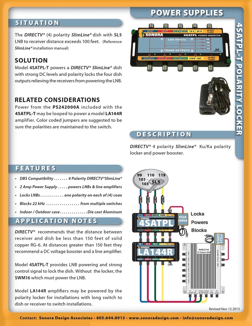Sonora 4SATPL-T user manual