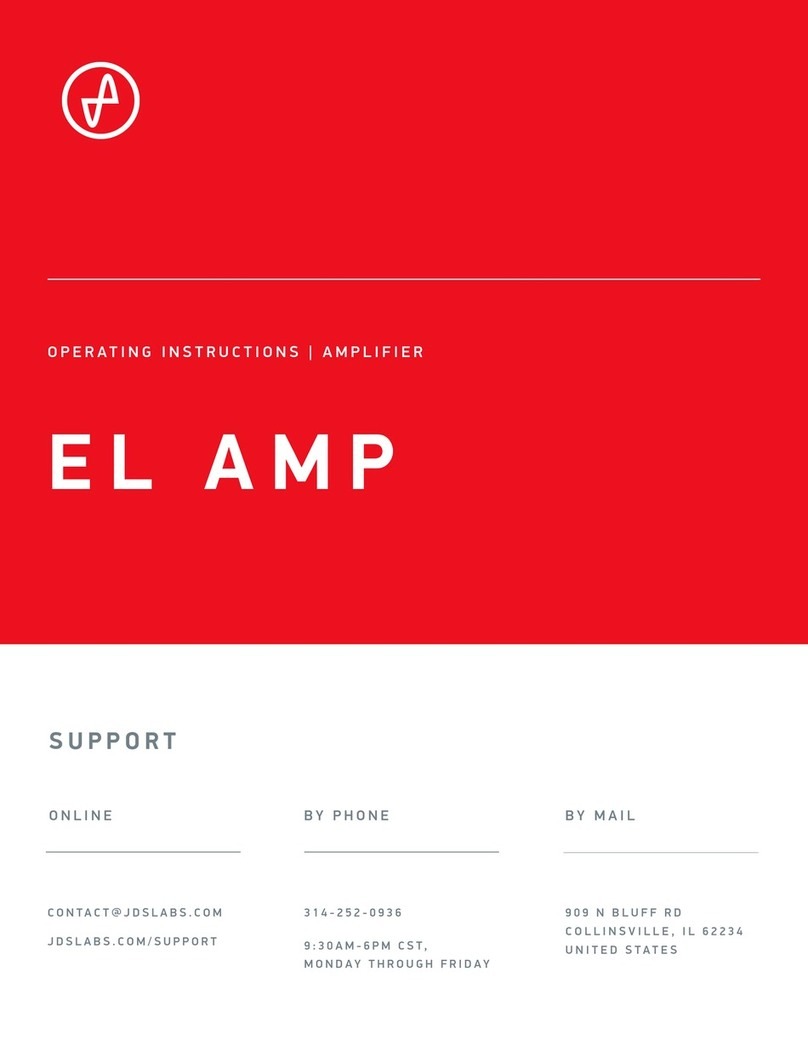 JDS Labs EL AMP User manual