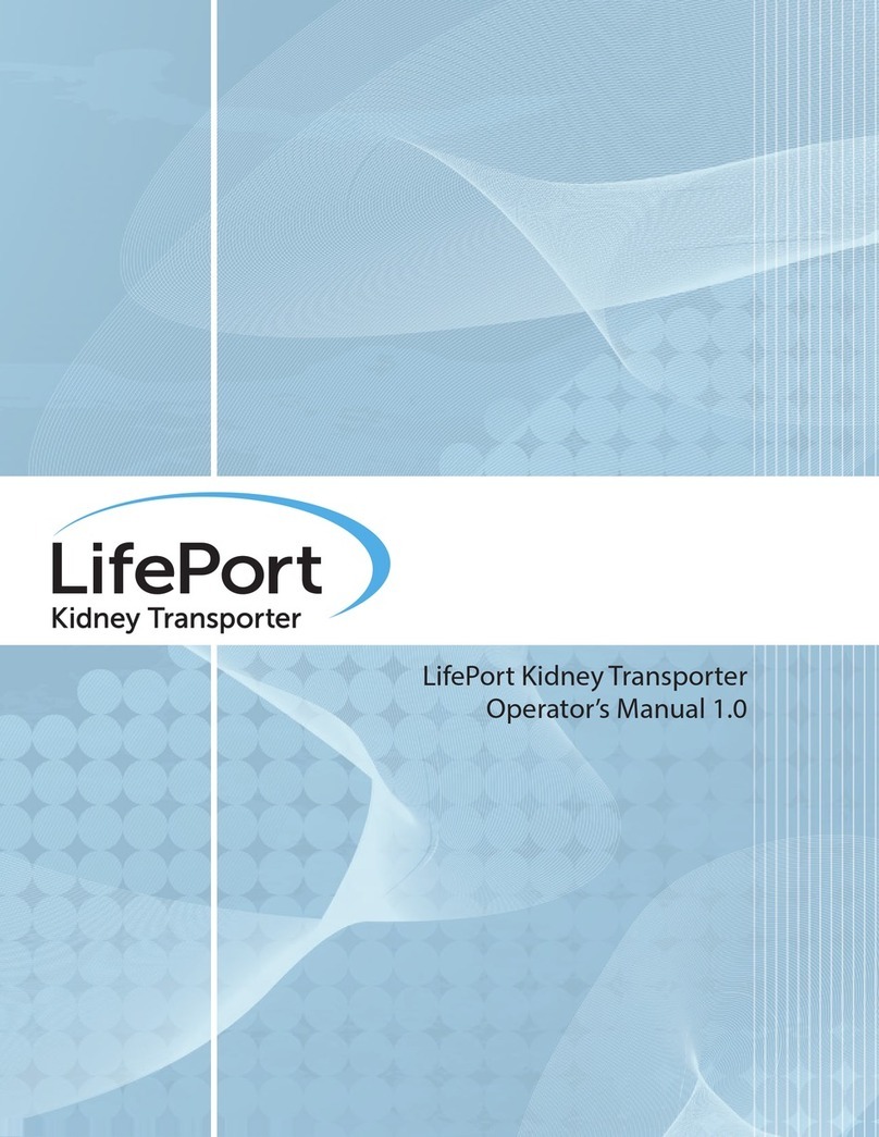 Organ recovery systems LifePort Kidney Transporter LKT100P Operator's manual