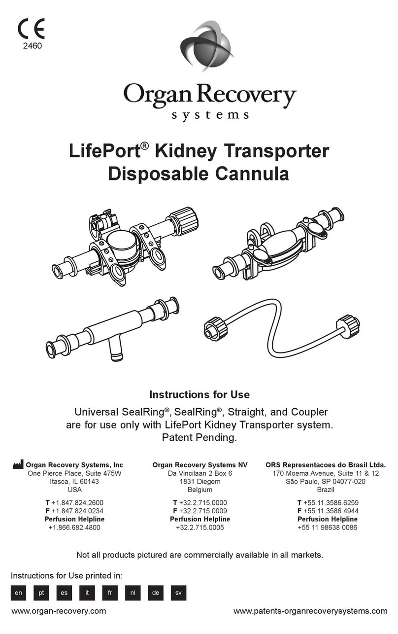 Organ recovery systems LifePort Kidney Transporter Instructions for use