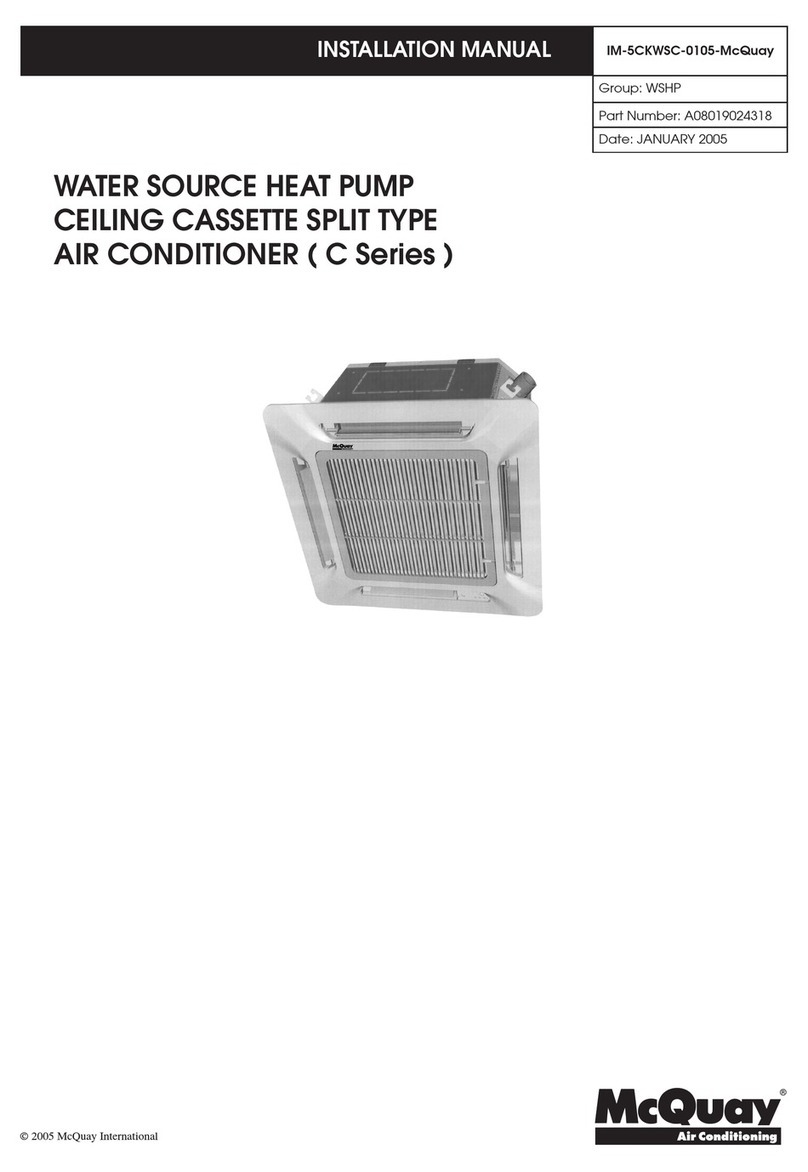 McQuay 5CKWS 10CR installation manual