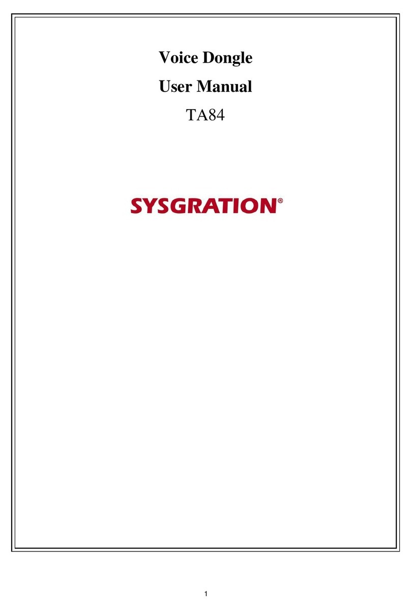 Sysgration TA84 user manual