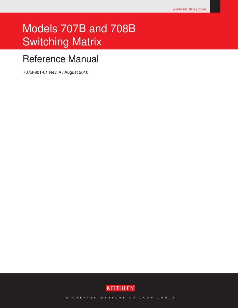 Keithley 708B User manual