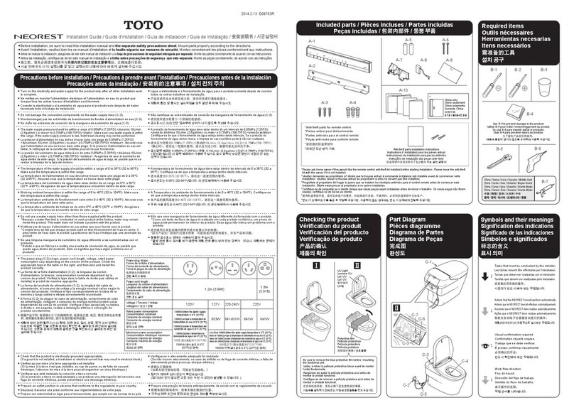 Toto NEOREST User manual