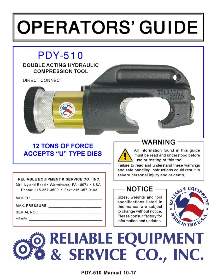 Reliable Equipment PDY-510 Operator's guide