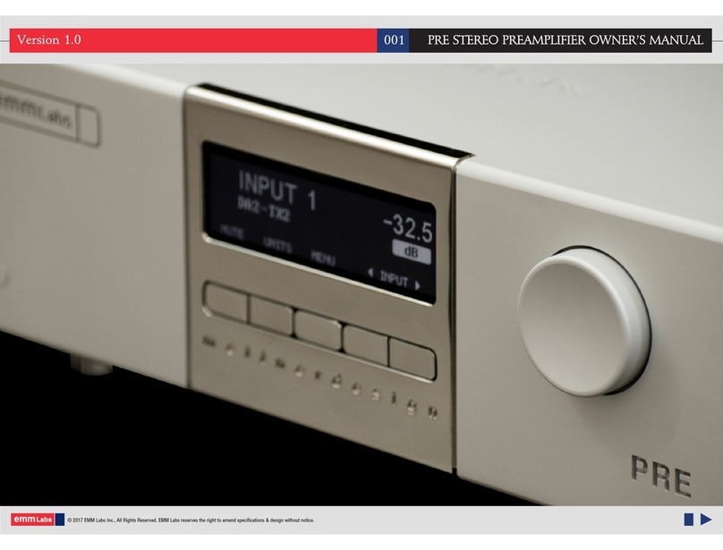 EMM Labs PRE User manual