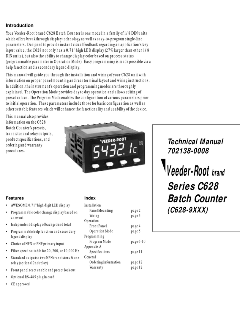 Veeder-Root Series C628 User manual