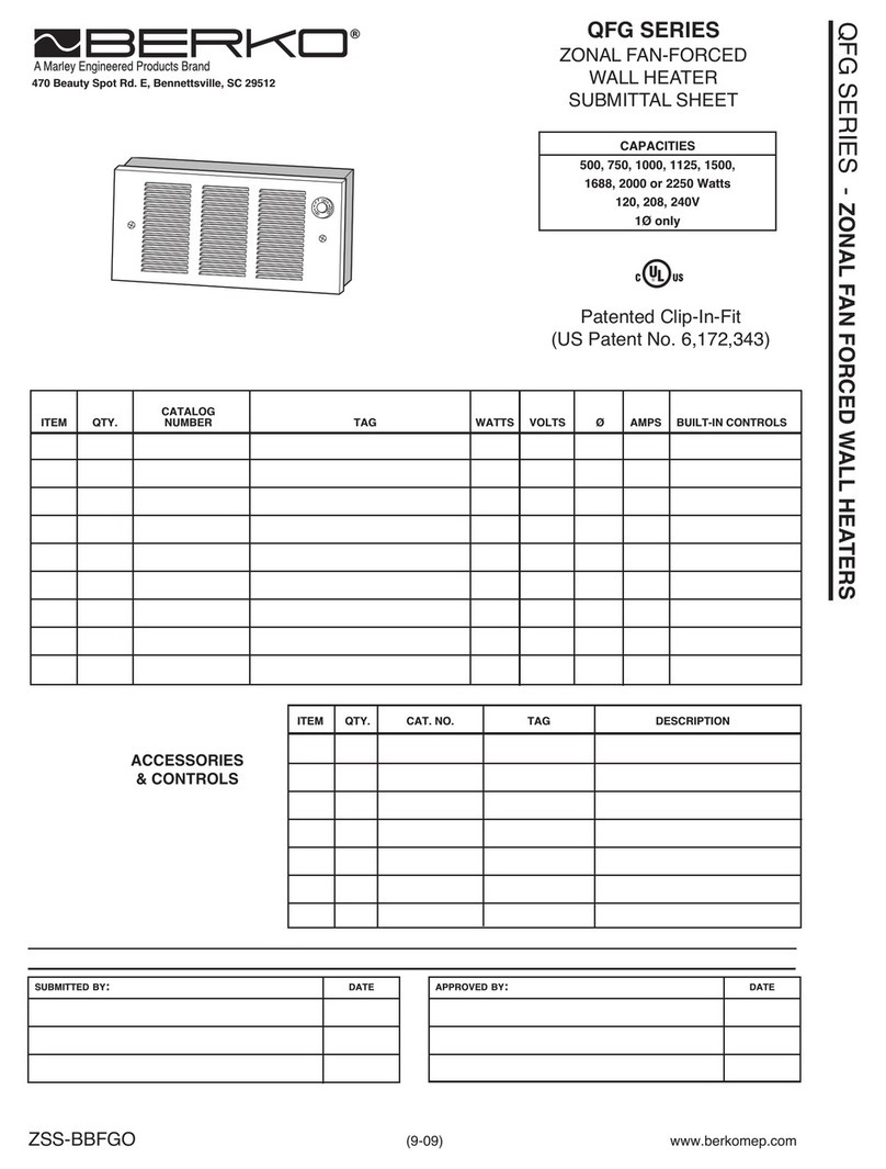 Berko QFG Series User manual