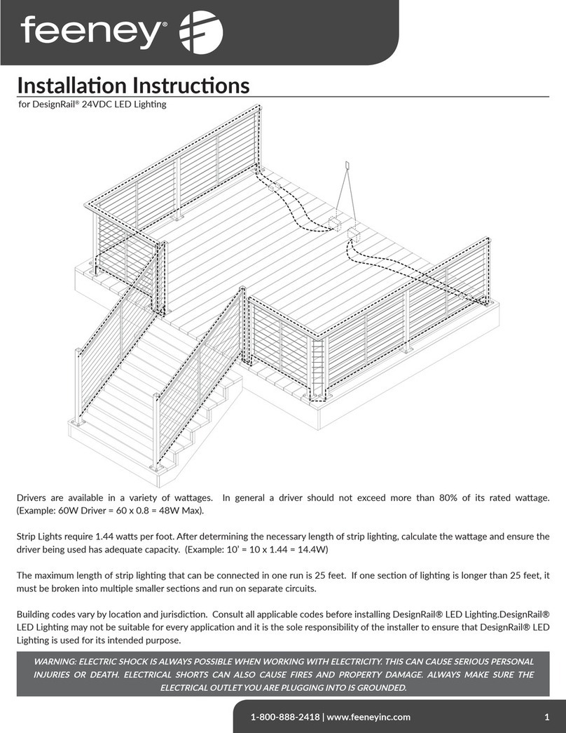 Feeney DesignRail installation instructions