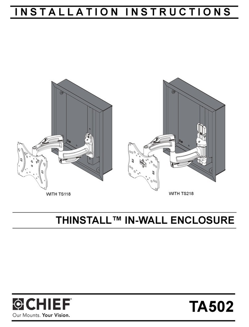 CHIEF Thinstall TA502 installation instructions
