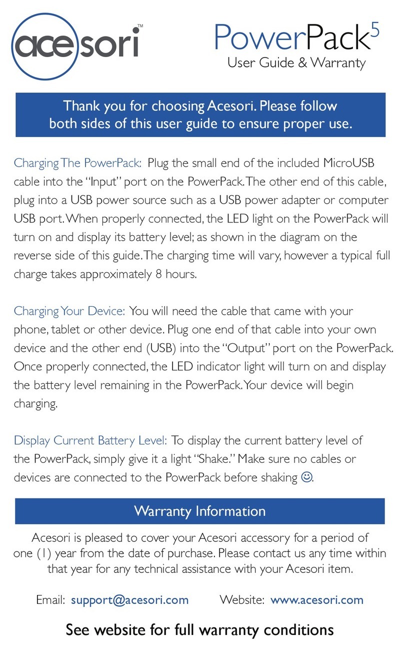 Acesori PowerPack5 User guide & warranty