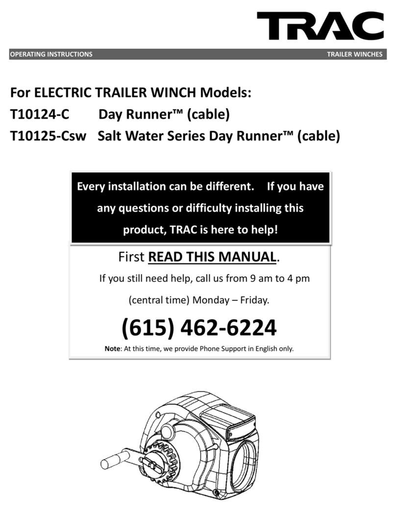 TRAC Salt Water Series operating instructions TRAC Salt Water Series operating instructions