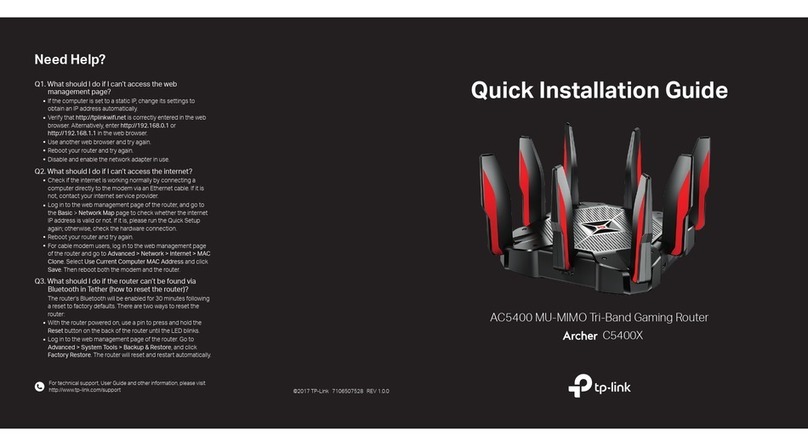 TP-Link Archer C5400X User manual