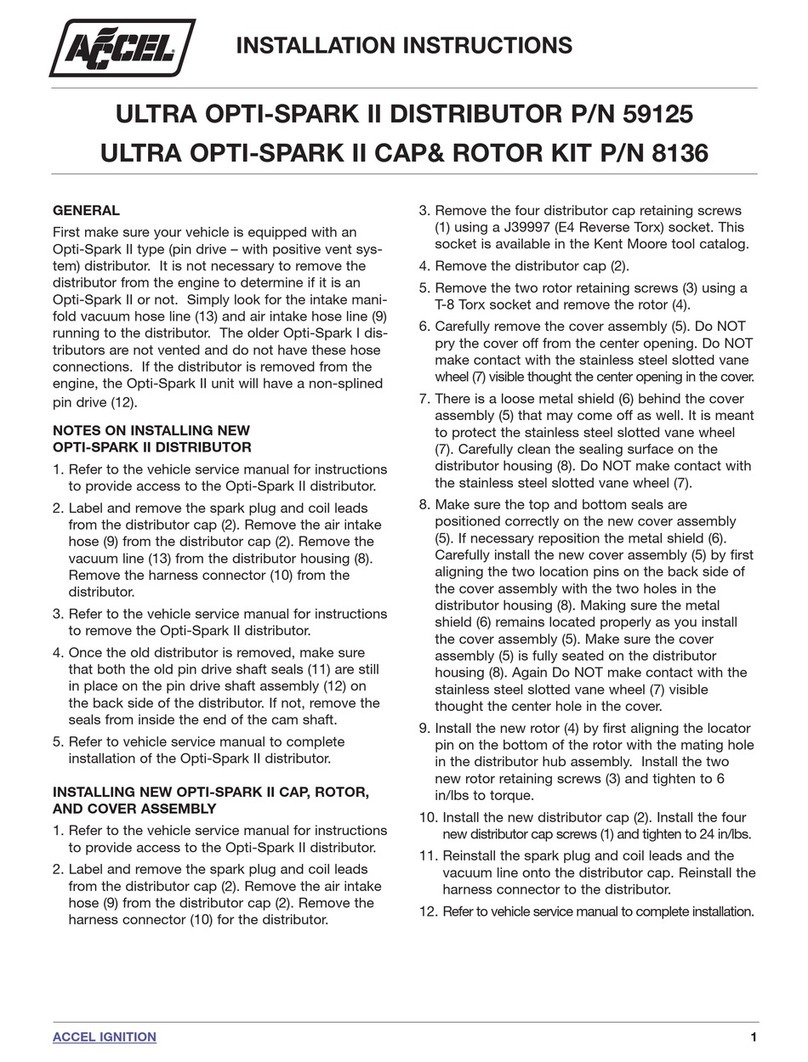 Accel ULTRA OPTI-SPARK II installation instructions