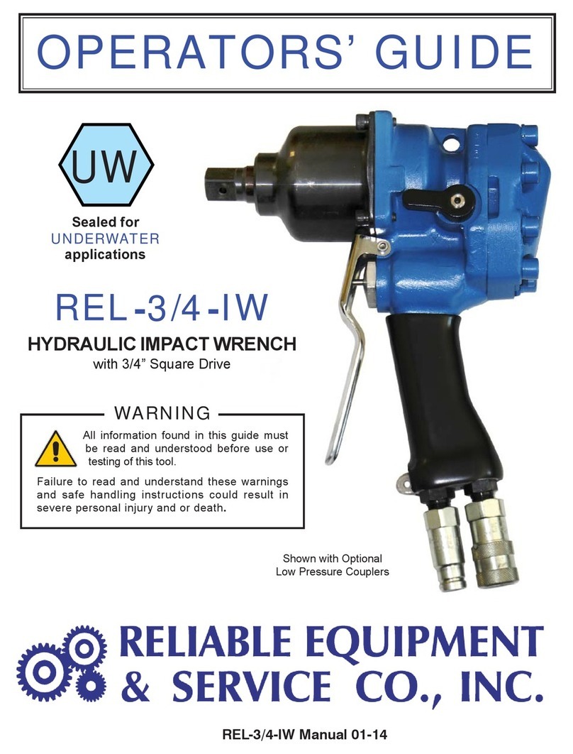Reliable Equipment REL-3/4-IW Operator's guide