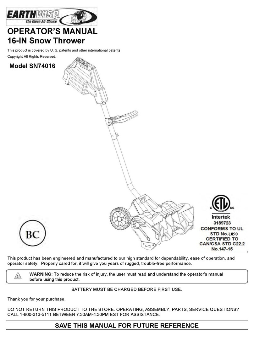 EarthWise SN74016 Operator's manual