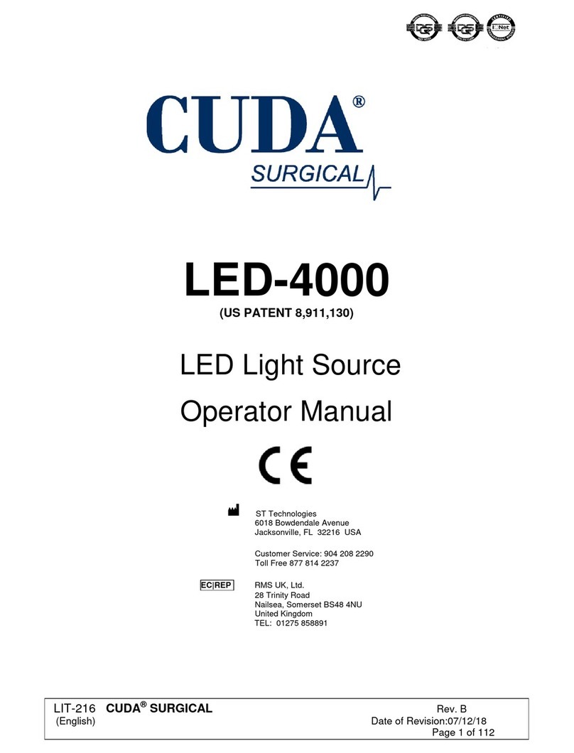 CUDA LED-4000 Operator's manual