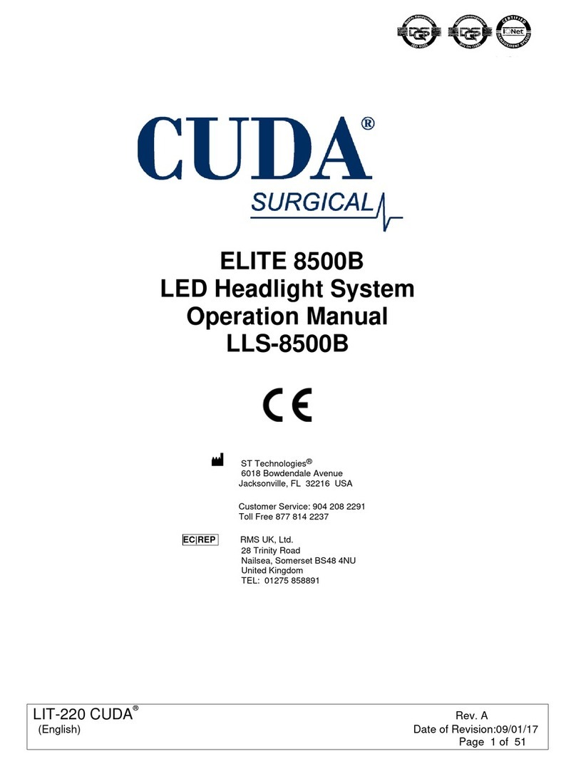 CUDA LLS-8500B Operation manual