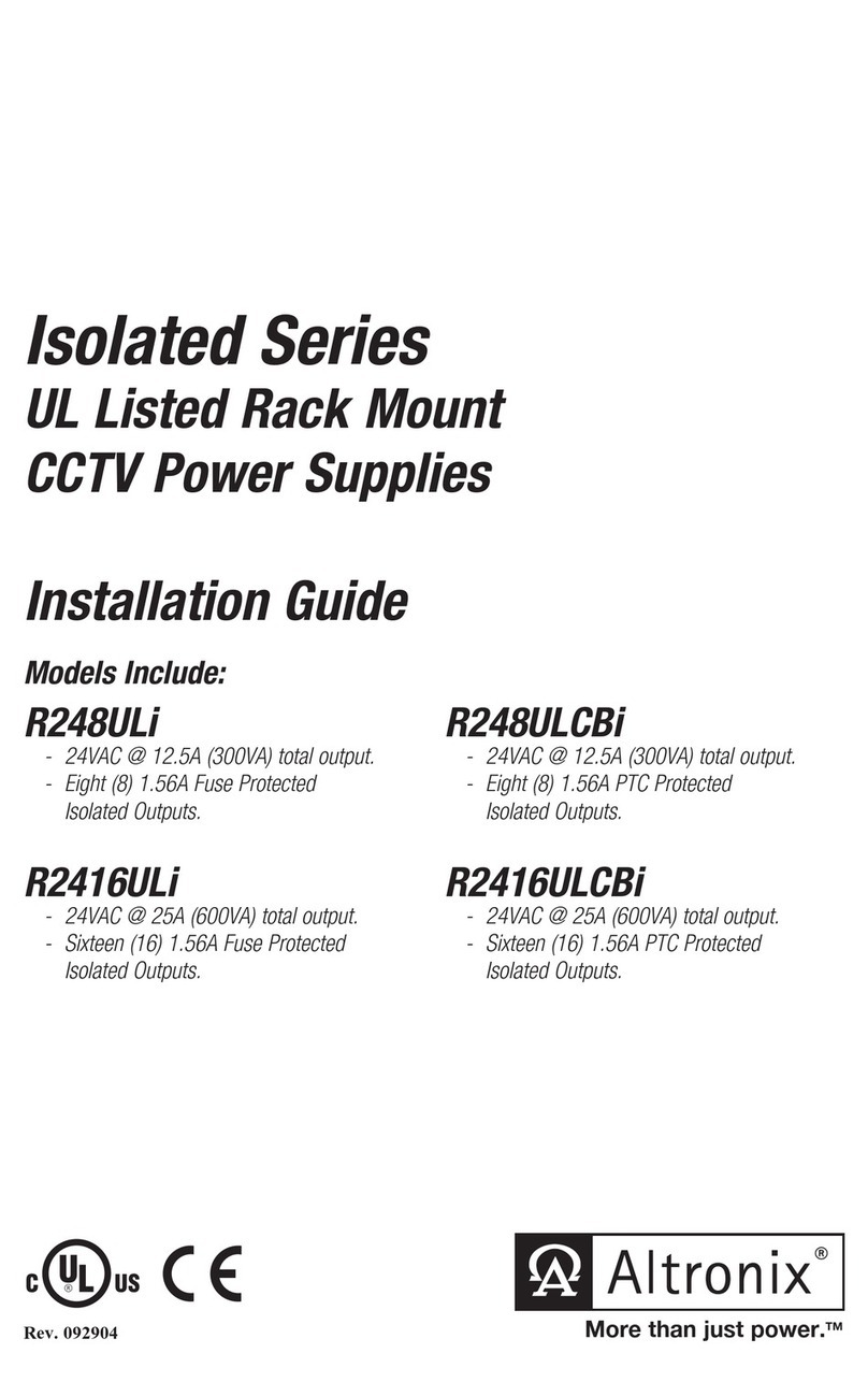 Altronix R248ULi User manual