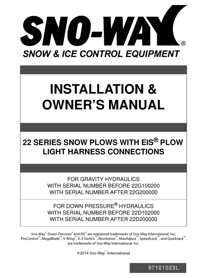 Sno-Way 22G100200 Operating instructions