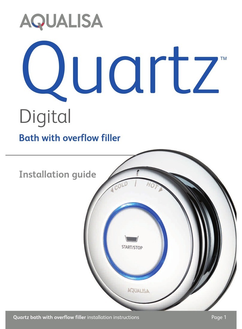 Aqualisa QUARTZ DIGITAL SERIES installation guide