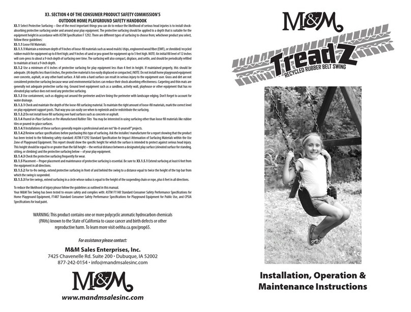 M&M Sales Enterprises, Inc. Treadz Installation, operation & maintenance instructions M&M Sales Enterprises, Inc. Treadz Installation, operation & maintenance instructions