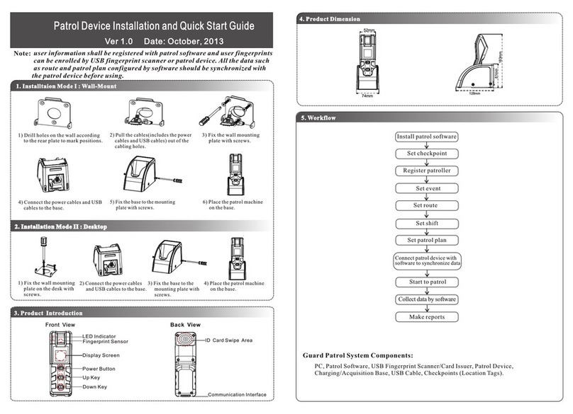 ZKTeco PT100 Installation and quick start guide