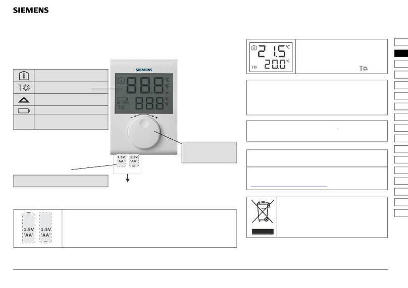 Siemens RDH100RF/SET User manual