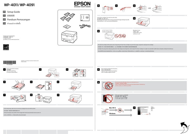 Epson WP-4011 Parts list manual