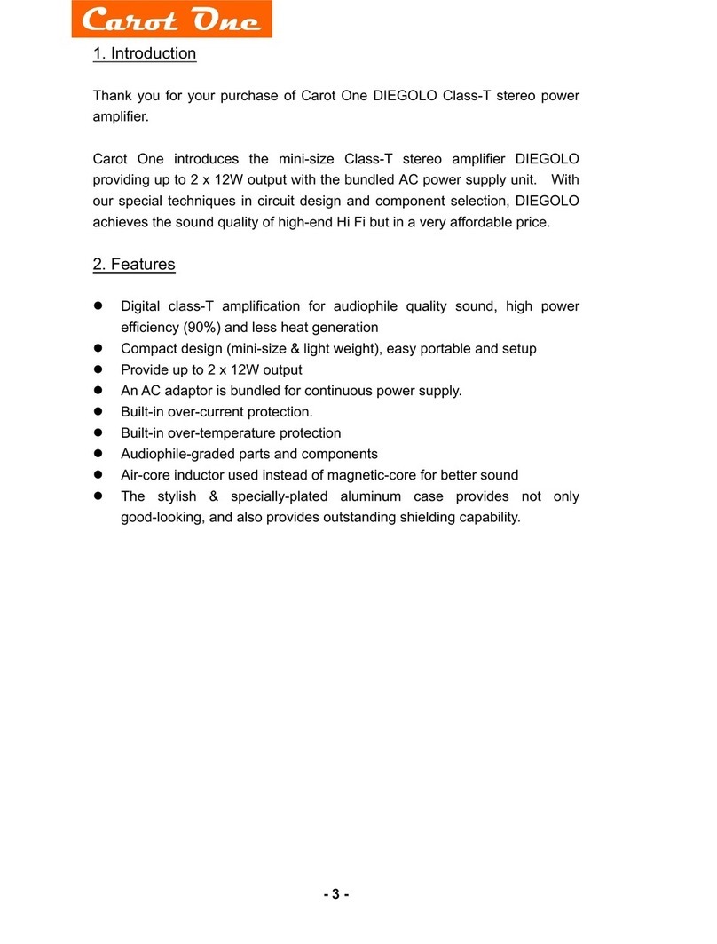 Carot One DIEGOLO Class-T manual