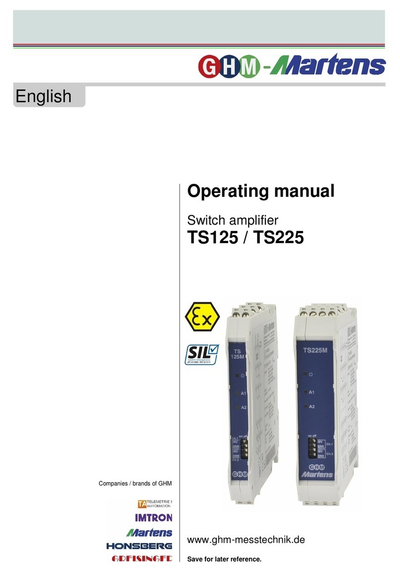 GHM-Martens TS125 operating manual