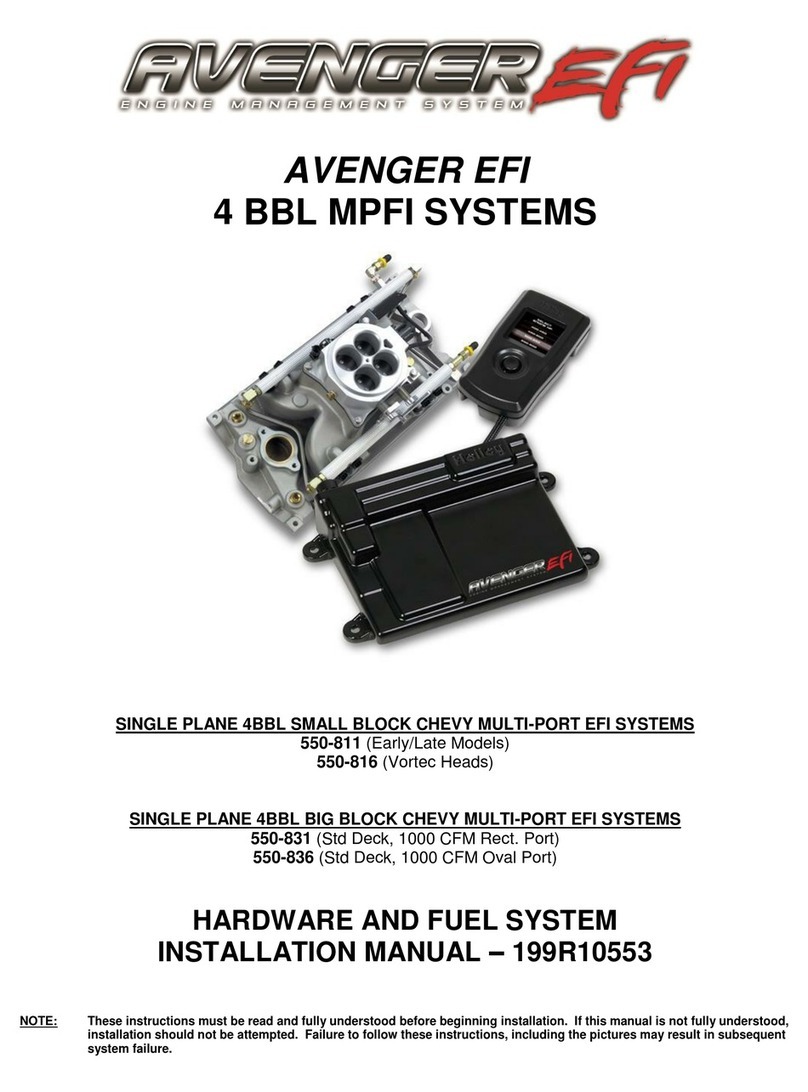 Holley Avenger EFI series installation manual
