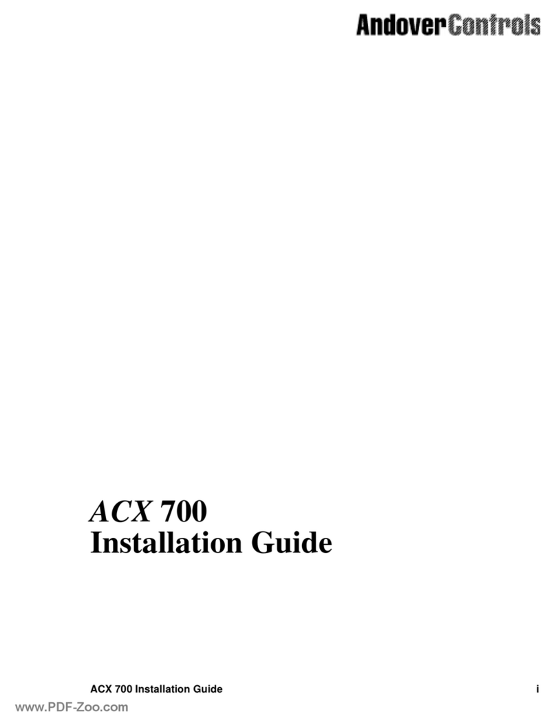 Andover Controls ACX 700 installation guide