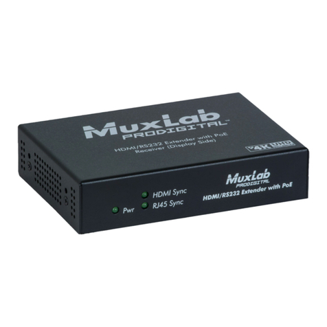 MuxLab 500454-POE Quick installation guide