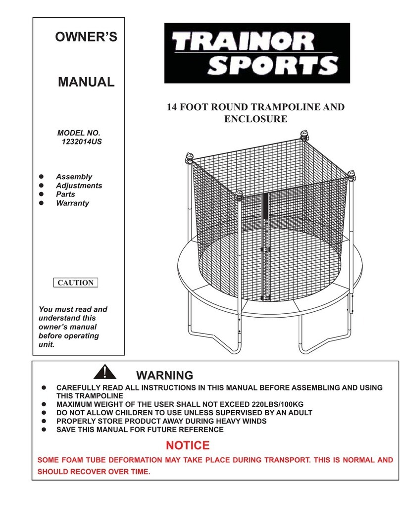 Trainor Sports 1232014US owner's manual