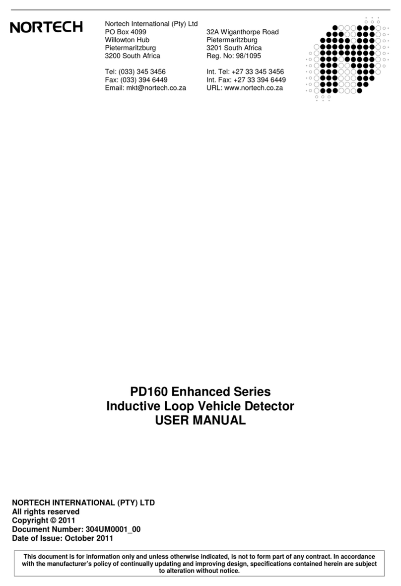 Nortech PD160 Enhanced Series User manual