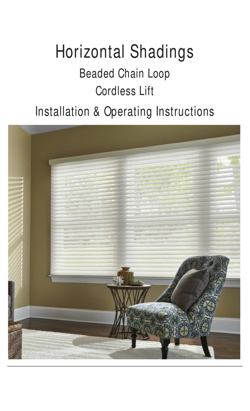 HunterDouglas Palmetto Horizontal Shadings Installation & operating instructions HunterDouglas Palmetto Horizontal Shadings Installation & operating instructions