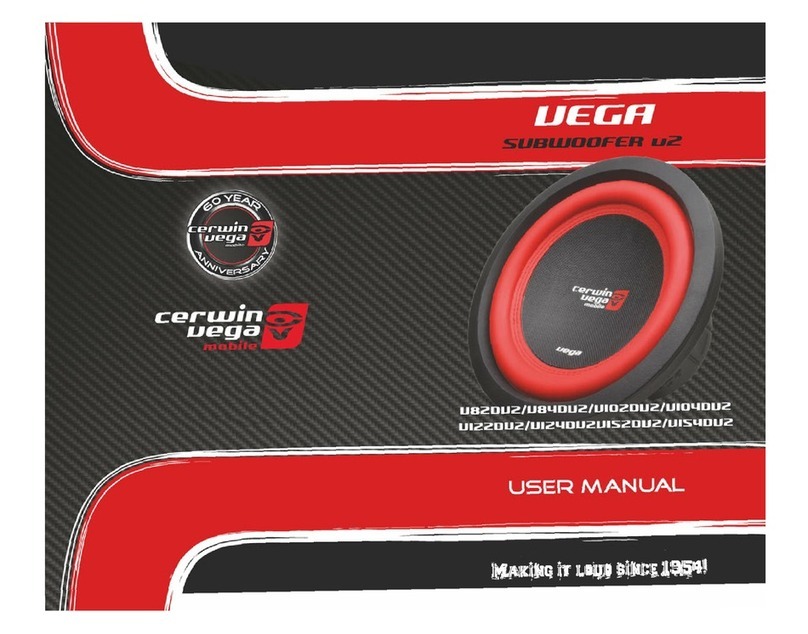 Cerwin-Vega V820v2 user manual