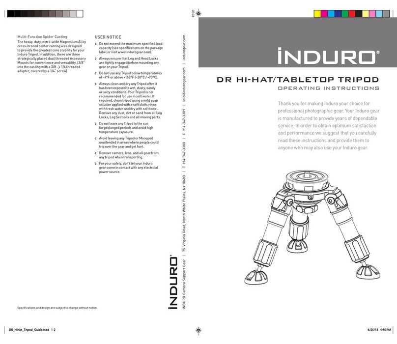 Induro DR HI-HAT operating instructions