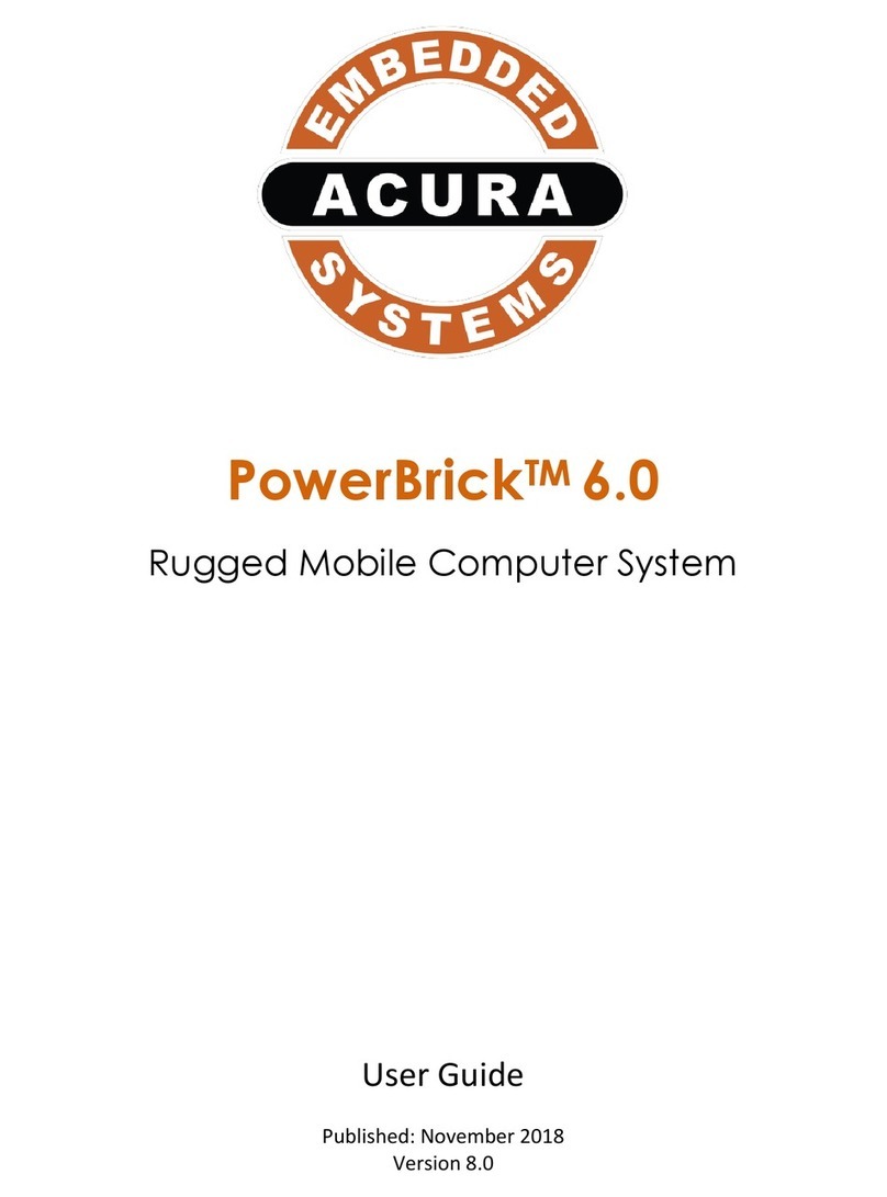 Acura Embedded Systems PowerBrick 6.0 User manual