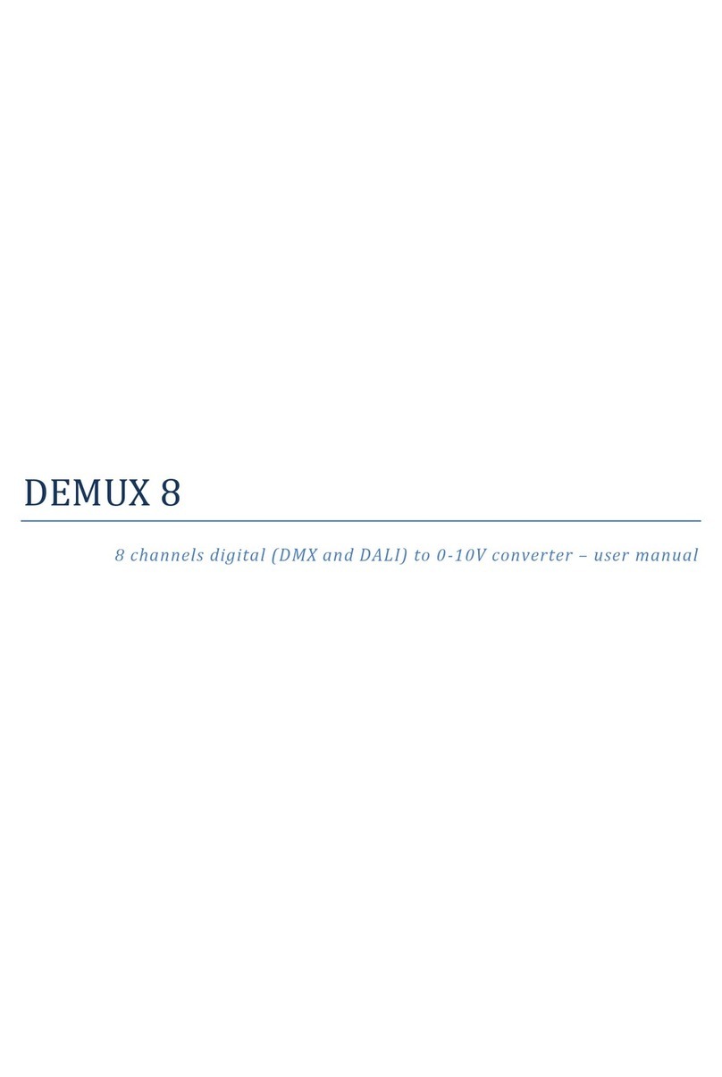 DEZELECTRIC DEMUX 8 user manual