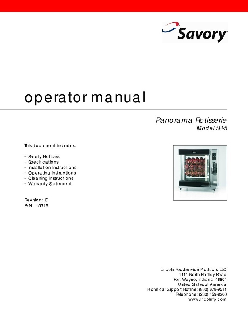 Savory SP-5 Operator's manual Savory SP-5 Operator's manual