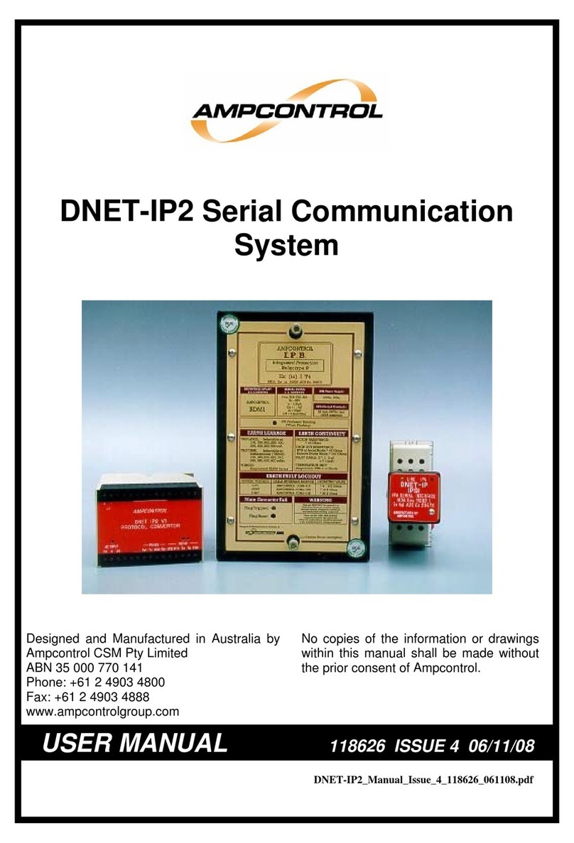 Ampcontrol DNET-IP2 user manual