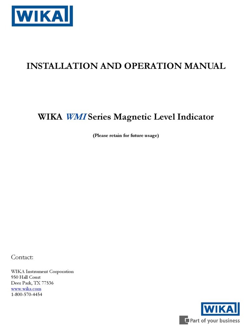 WIKA WMI Series Installation and operation
